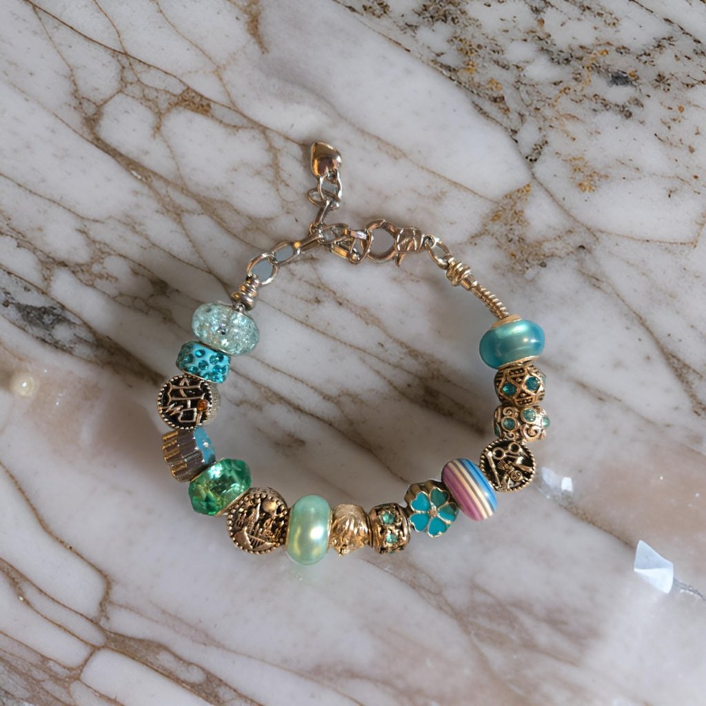 Sale****Harry Potter Blue Charm Bracelet~ 7 In Plus Chain